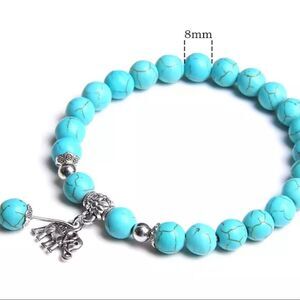 BLUE HOWLITE BRACELET‎